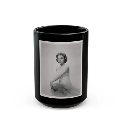 Beverly Garland #26 - 8x10 B&W Glamour Almost Full Body (Vintage Female Icon) Black Coffee Mug 15oz - Go Mug Yourself