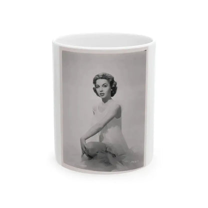 Beverly Garland #26 - 8x10 B&W Glamour Almost Full Body (Vintage Female Icon) White Coffee Mug 11oz - Go Mug Yourself