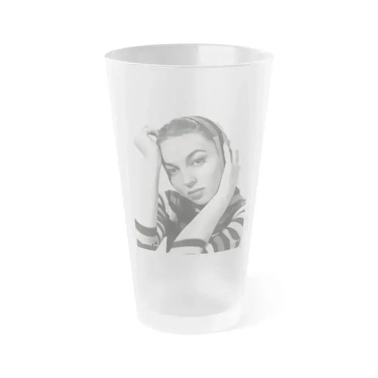 Beverly Garland #33 (Vintage Female Icon) Frosted Pint Glass 16oz 16oz Frosted - Go Mug Yourself