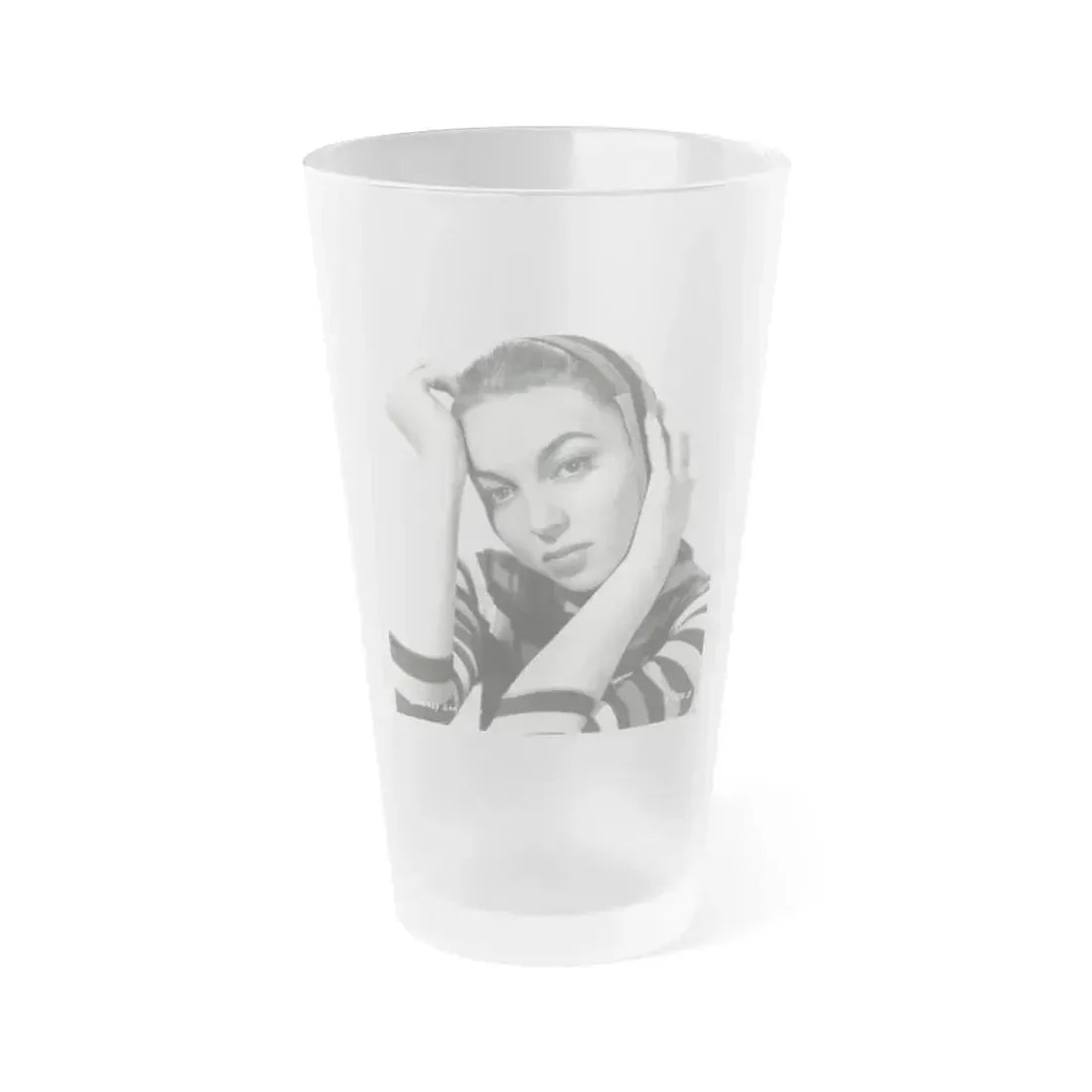 Beverly Garland #33 (Vintage Female Icon) Frosted Pint Glass 16oz 16oz Frosted - Go Mug Yourself