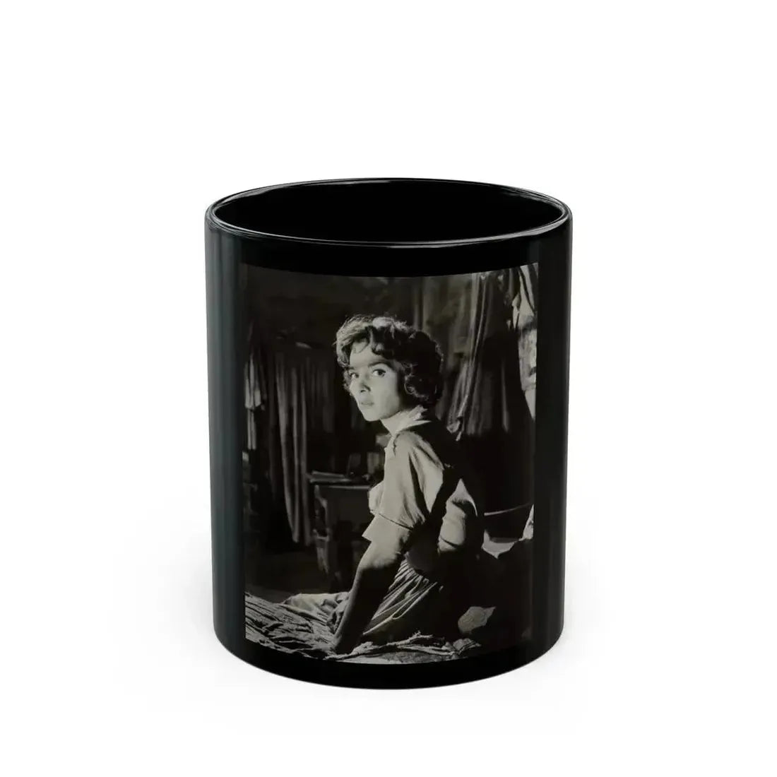 Beverly Garland #37 (Vintage Female Icon) Black Coffee Mug 11oz - Go Mug Yourself