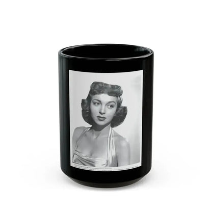 Beverly Garland #38 (Vintage Female Icon) Black Coffee Mug 15oz - Go Mug Yourself