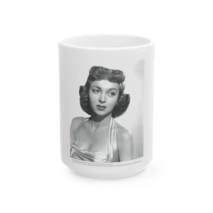 Beverly Garland #38 (Vintage Female Icon) White Coffee Mug 15oz - Go Mug Yourself
