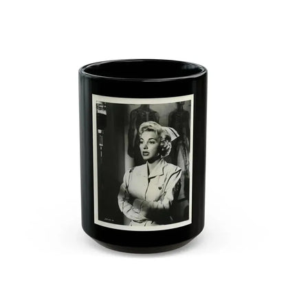 Beverly Garland #43 (Vintage Female Icon) Black Coffee Mug 15oz - Go Mug Yourself