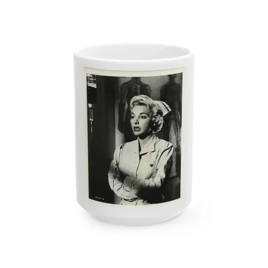 Beverly Garland #43 (Vintage Female Icon) White Coffee Mug 15oz - Go Mug Yourself
