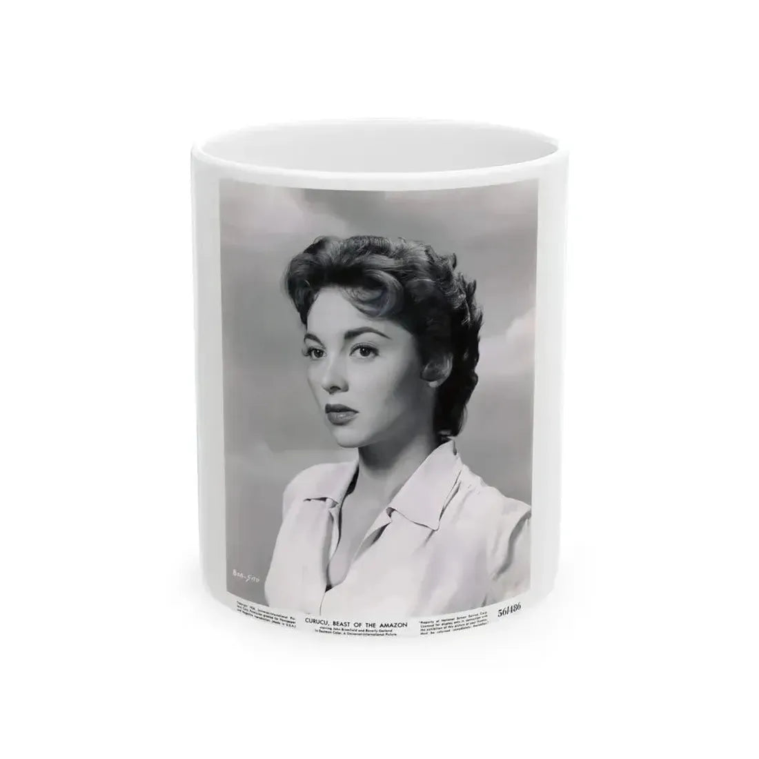Beverly Garland #44 (Vintage Female Icon) White Coffee Mug 11oz - Go Mug Yourself