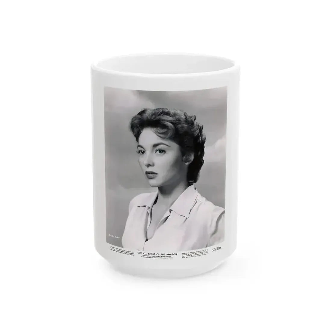 Beverly Garland #44 (Vintage Female Icon) White Coffee Mug 15oz - Go Mug Yourself