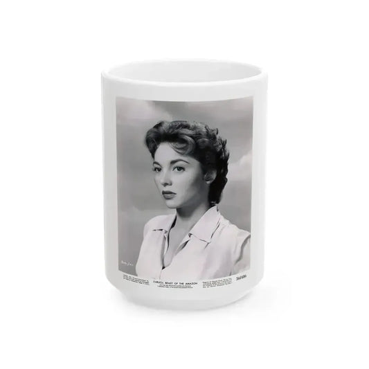 Beverly Garland #44 (Vintage Female Icon) White Coffee Mug 15oz - Go Mug Yourself