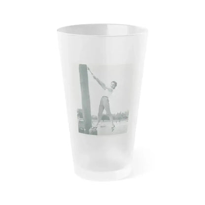 Beverly Garland #46 (Vintage Female Icon) Frosted Pint Glass 16oz 16oz Frosted - Go Mug Yourself