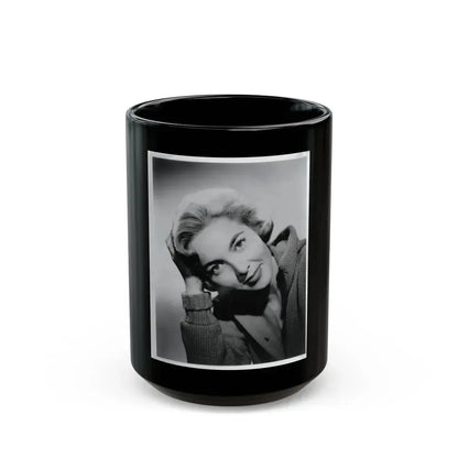 Beverly Garland #47 (Vintage Female Icon) Black Coffee Mug 15oz - Go Mug Yourself