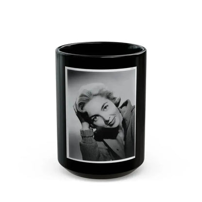 Beverly Garland #47 (Vintage Female Icon) Black Coffee Mug 15oz - Go Mug Yourself