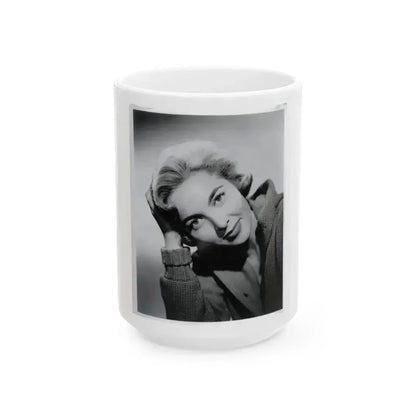 Beverly Garland #47 (Vintage Female Icon) White Coffee Mug 15oz - Go Mug Yourself