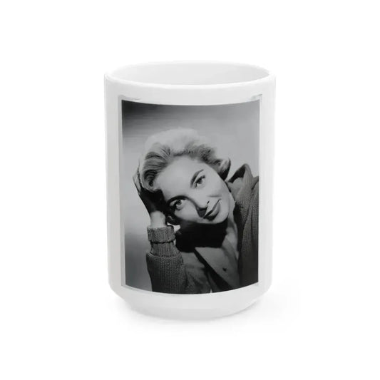 Beverly Garland #47 (Vintage Female Icon) White Coffee Mug 15oz - Go Mug Yourself