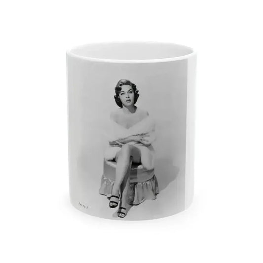 Beverly Garland #49 - 8x10 B&W Glamour Full Body Photo (Vintage Female Icon) White Coffee Mug 11oz - Go Mug Yourself