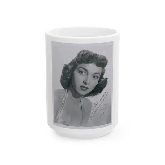 Beverly Garland #50 (Vintage Female Icon) White Coffee Mug 15oz - Go Mug Yourself