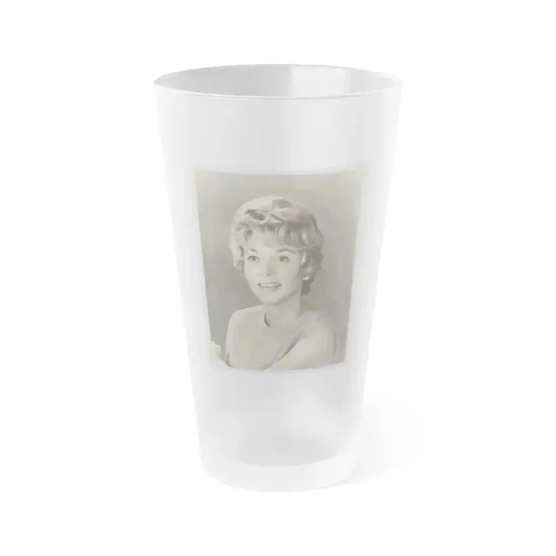 Beverly Garland #56 (Vintage Female Icon) Frosted Pint Glass 16oz 16oz Frosted - Go Mug Yourself