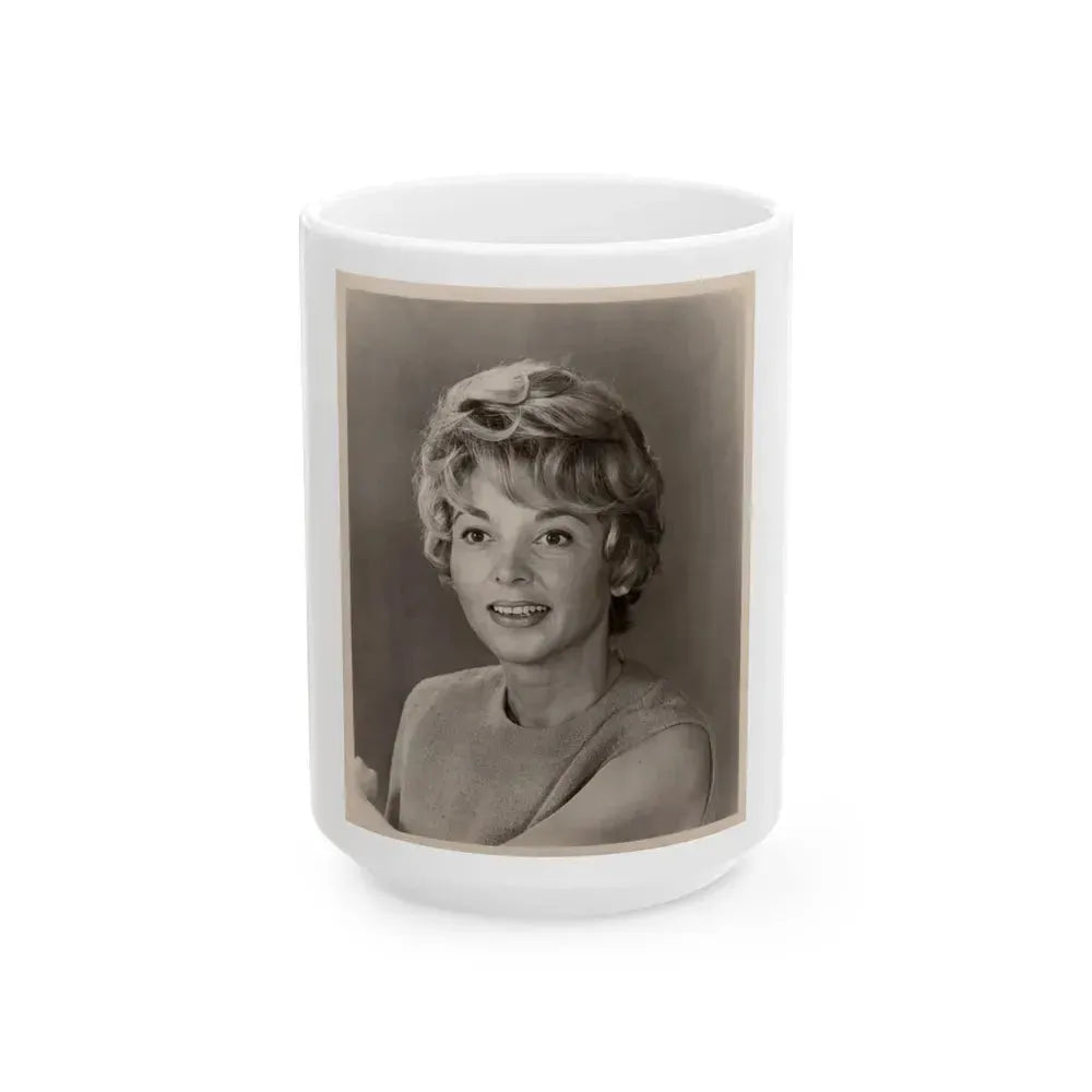 Beverly Garland #56 (Vintage Female Icon) White Coffee Mug 15oz - Go Mug Yourself