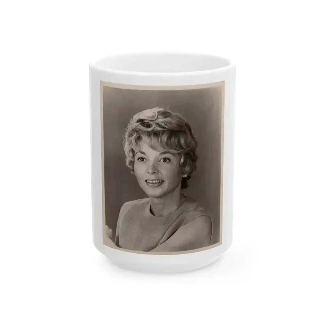 Beverly Garland #56 (Vintage Female Icon) White Coffee Mug 15oz - Go Mug Yourself