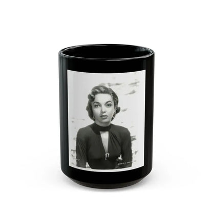 Beverly Garland #58 (Vintage Female Icon) Black Coffee Mug 15oz - Go Mug Yourself