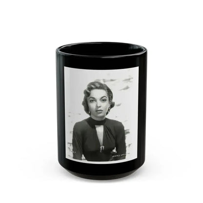 Beverly Garland #58 (Vintage Female Icon) Black Coffee Mug 15oz - Go Mug Yourself