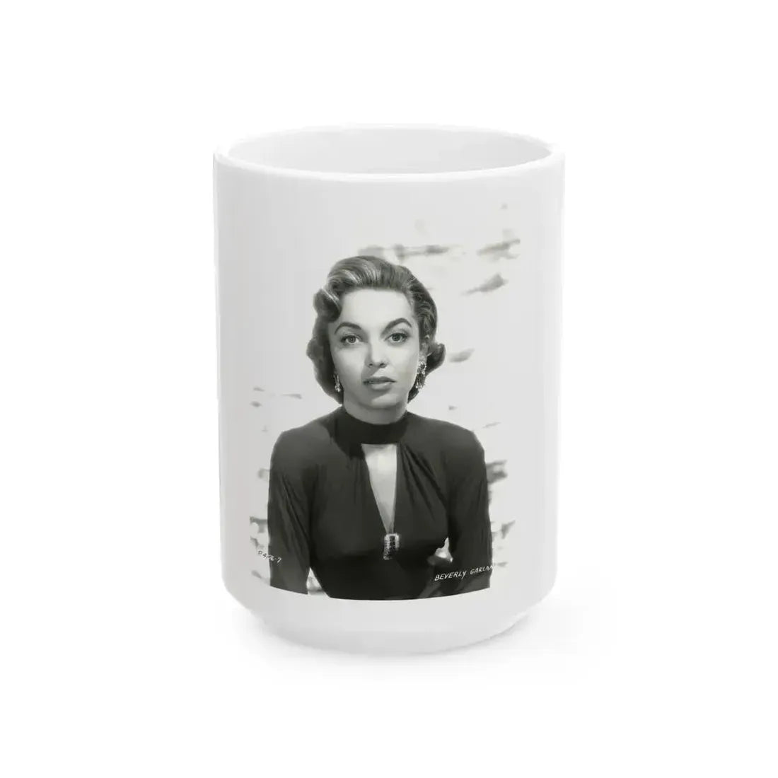Beverly Garland #58 (Vintage Female Icon) White Coffee Mug 15oz - Go Mug Yourself