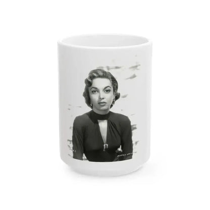 Beverly Garland #58 (Vintage Female Icon) White Coffee Mug 15oz - Go Mug Yourself