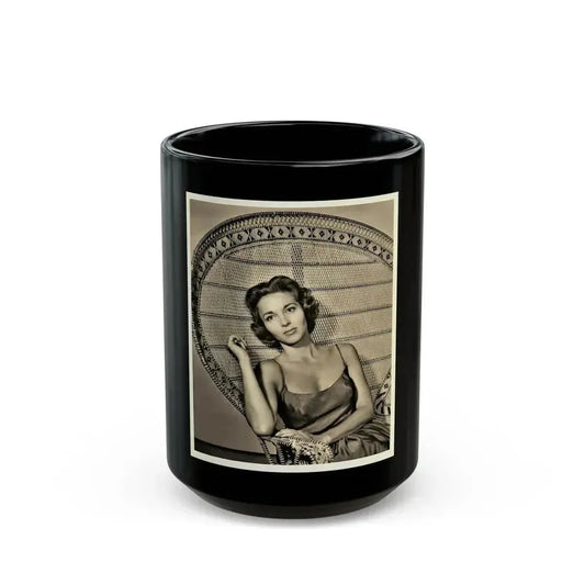 Beverly Garland #63 (Vintage Female Icon) Black Coffee Mug 15oz - Go Mug Yourself