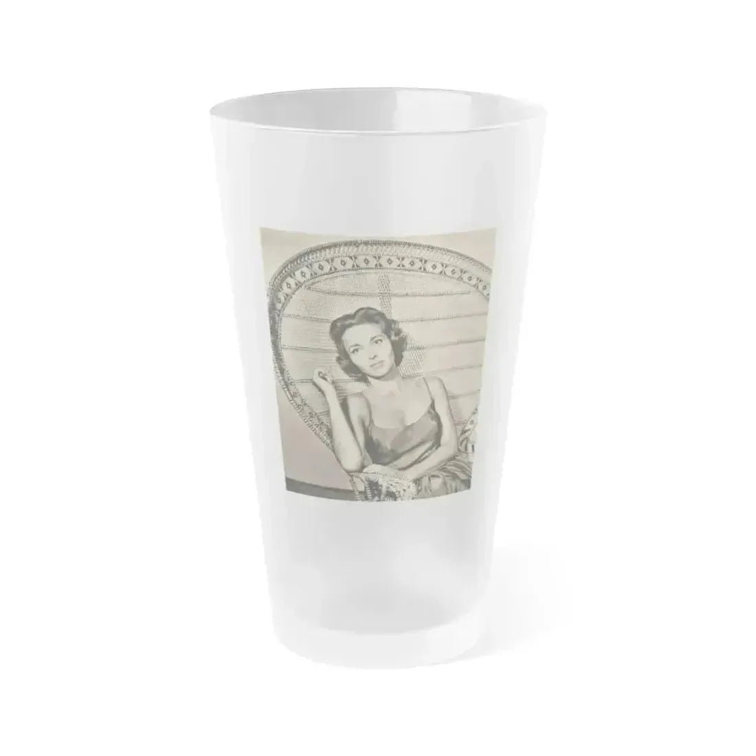 Beverly Garland #63 (Vintage Female Icon) Frosted Pint Glass 16oz 16oz Frosted - Go Mug Yourself