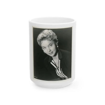 Beverly Garland #68 (Vintage Female Icon) White Coffee Mug 15oz - Go Mug Yourself