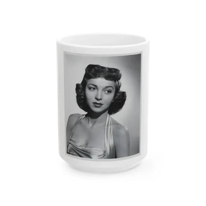 Beverly Garland #69 (Vintage Female Icon) White Coffee Mug 15oz - Go Mug Yourself