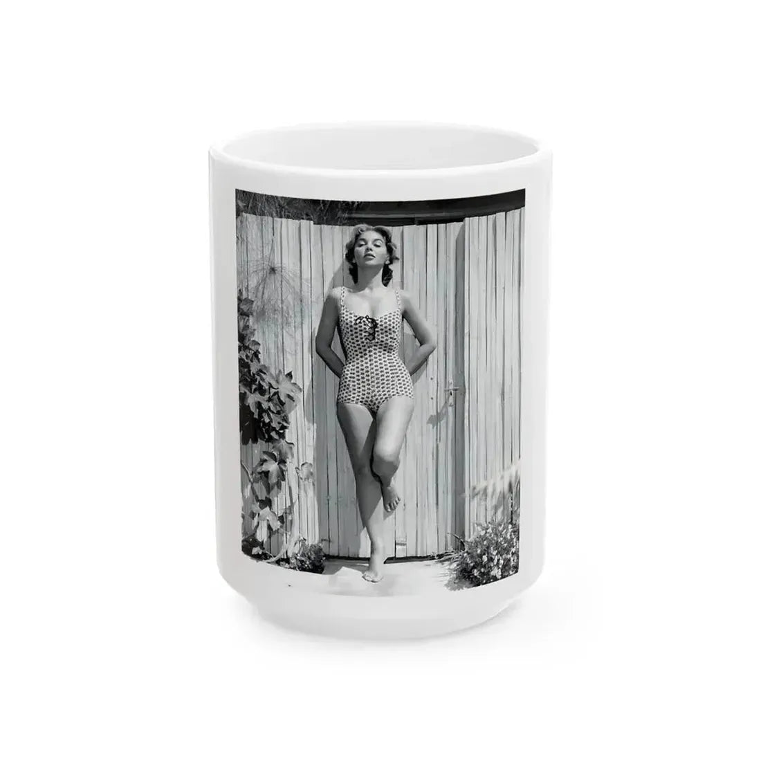 Beverly Garland #72 (Vintage Female Icon) White Coffee Mug 15oz - Go Mug Yourself