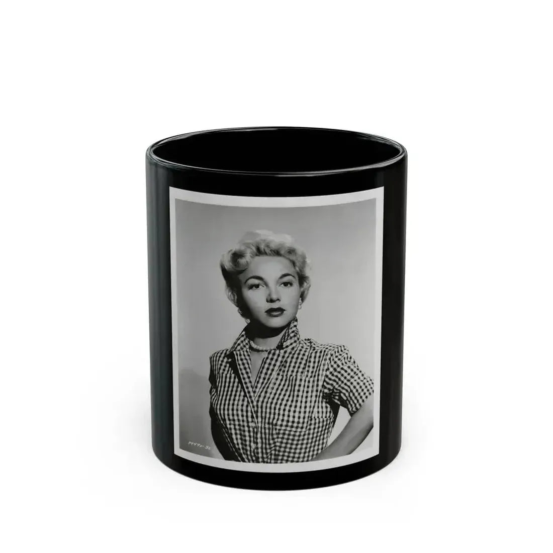 Beverly Garland #74 (Vintage Female Icon) Black Coffee Mug 11oz - Go Mug Yourself