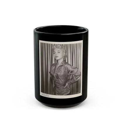 Beverly Garland #77 (Vintage Female Icon) Black Coffee Mug 15oz - Go Mug Yourself