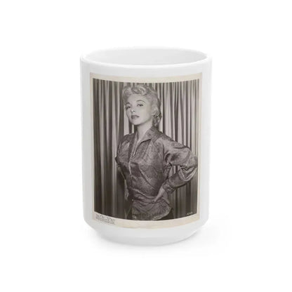 Beverly Garland #77 (Vintage Female Icon) White Coffee Mug 15oz - Go Mug Yourself