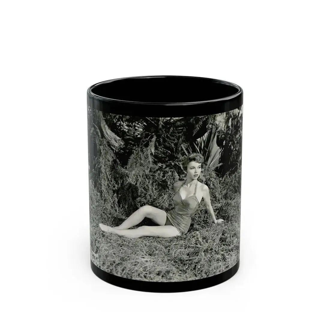 Beverly Garland #78 (Vintage Female Icon) Black Coffee Mug 11oz - Go Mug Yourself