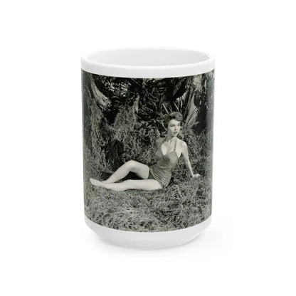 Beverly Garland #78 (Vintage Female Icon) White Coffee Mug 15oz - Go Mug Yourself