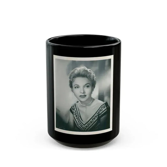 Beverly Garland #81 (Vintage Female Icon) Black Coffee Mug 15oz - Go Mug Yourself