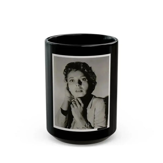 Beverly Garland #94 (Vintage Female Icon) Black Coffee Mug 15oz - Go Mug Yourself