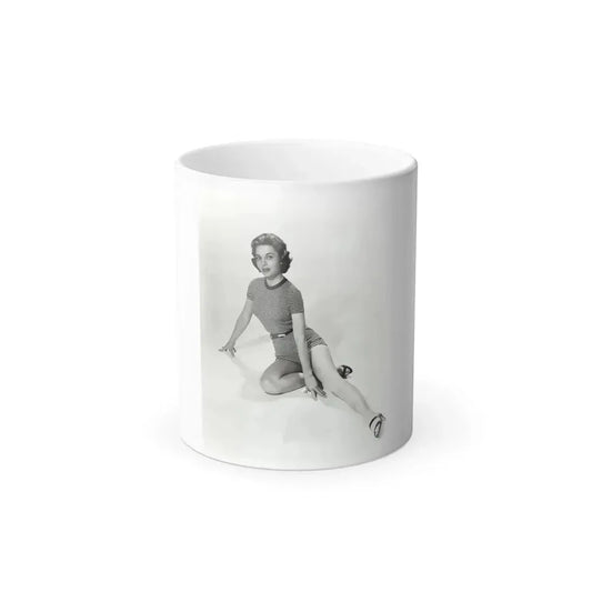 Beverly Garland #95 - 8x10 Vintage B&W Leggy Glamour Promo Photo for ''The Joker Is Wild'' '57 (Vintage Female Icon) Color Changing Mug 11oz 11oz - Go Mug Yourself