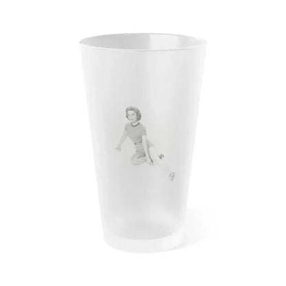 Beverly Garland #95 - 8x10 Vintage B&W Leggy Glamour Promo Photo for ''The Joker Is Wild'' '57 (Vintage Female Icon) Frosted Pint Glass 16oz 16oz Frosted - Go Mug Yourself