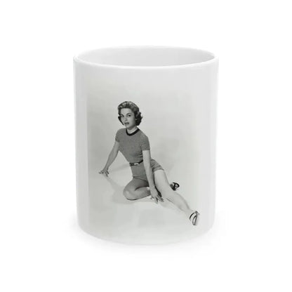 Beverly Garland #95 - 8x10 Vintage B&W Leggy Glamour Promo Photo for ''The Joker Is Wild'' '57 (Vintage Female Icon) White Coffee Mug 11oz - Go Mug Yourself