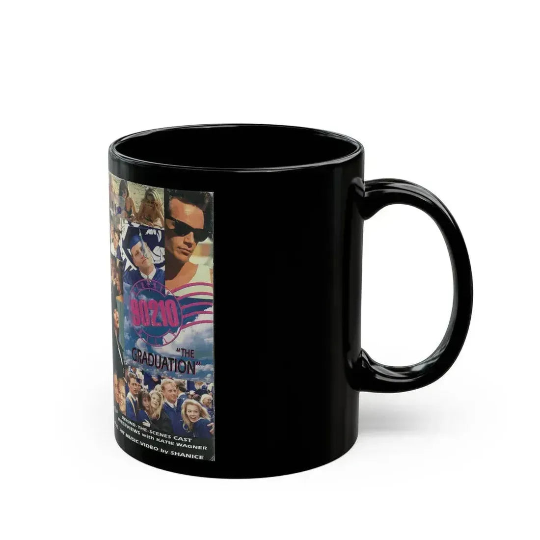 BEVERLY HILLS 90210 THE GRADUATION (VHS COVER) - Black Coffee Mug - Go Mug Yourself