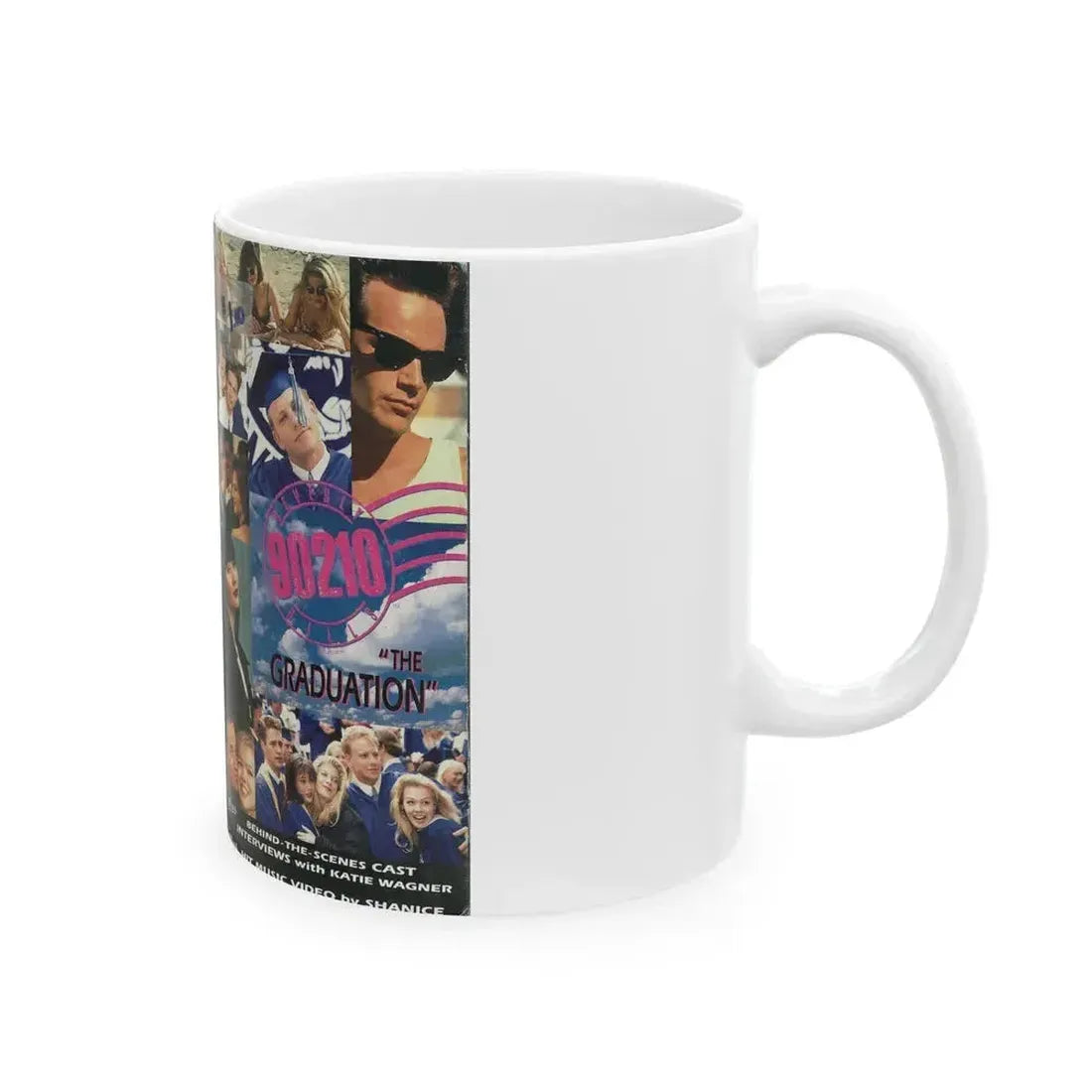 BEVERLY HILLS 90210 THE GRADUATION (VHS COVER) - White Coffee Mug - Go Mug Yourself