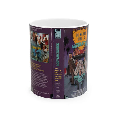 BEVERLY HILLS BODYSNATCHERS (VHS COVER) - White Coffee Mug-11oz-Go Mug Yourself