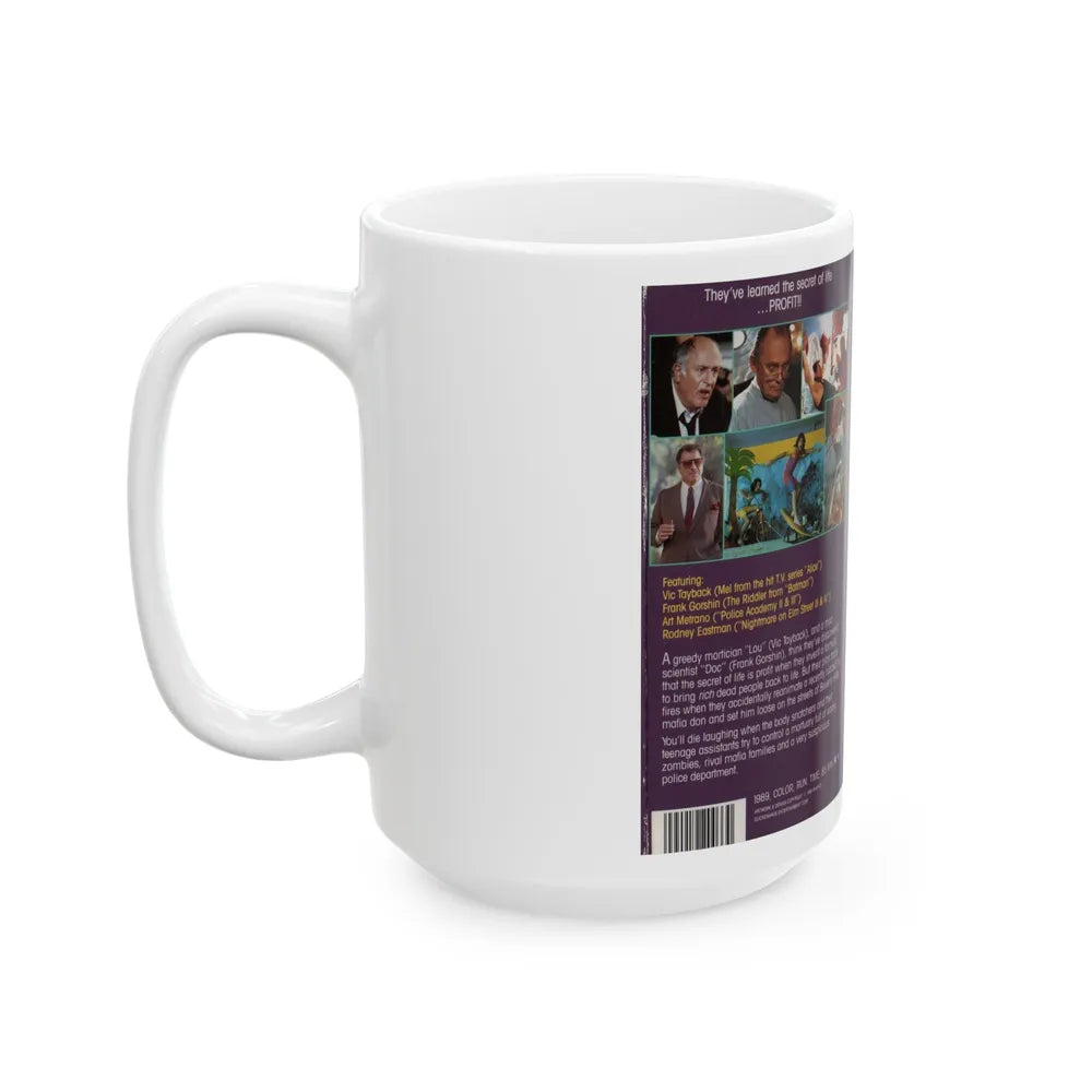 BEVERLY HILLS BODYSNATCHERS (VHS COVER) - White Coffee Mug-Go Mug Yourself