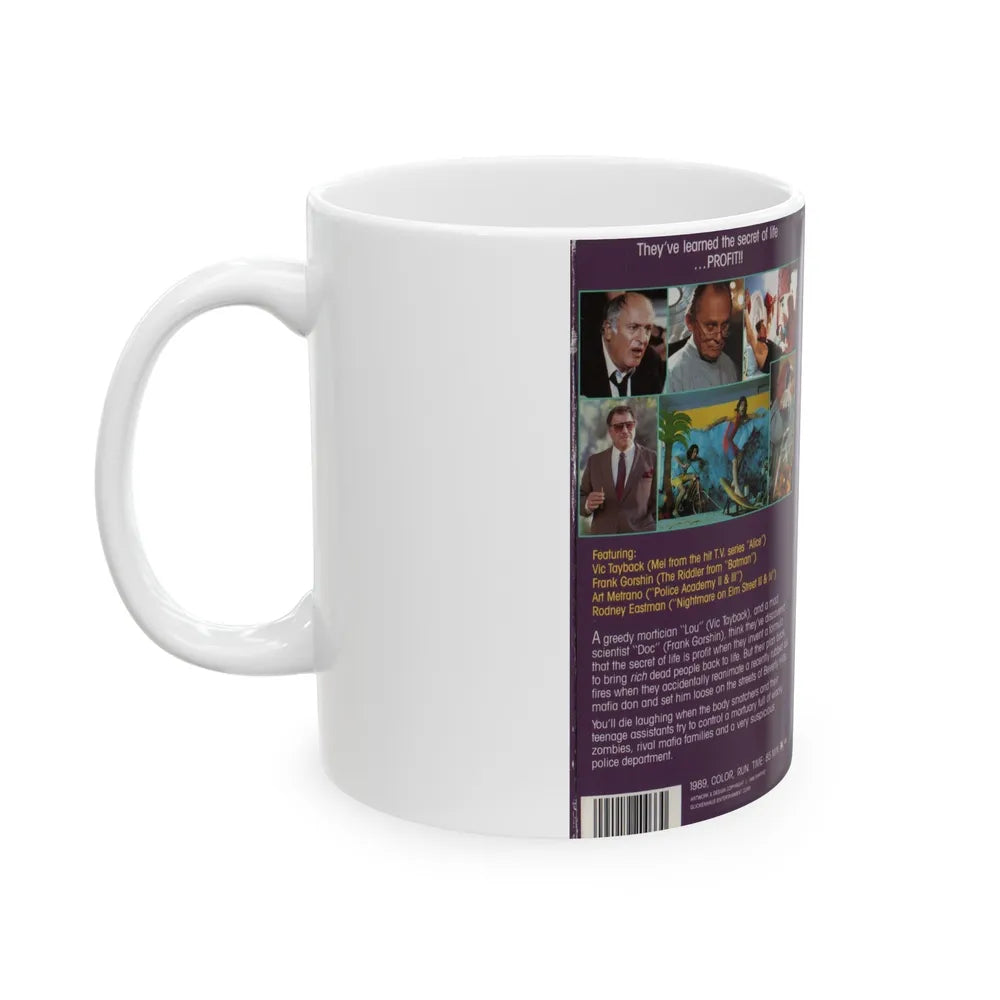 BEVERLY HILLS BODYSNATCHERS (VHS COVER) - White Coffee Mug-Go Mug Yourself