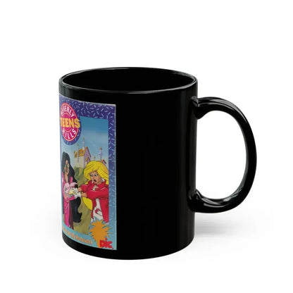 Beverly Hills Teens Cartoon VHS The Dog Ate My Homework (VHS COVER) - Black Coffee Mug - Go Mug Yourself