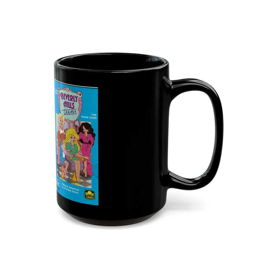 BEVERLY HILLS TEENS THE MAKE OVER (VHS COVER) - Black Coffee Mug-Go Mug Yourself