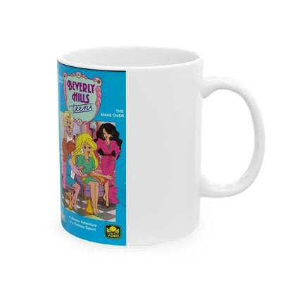 BEVERLY HILLS TEENS THE MAKE OVER (VHS COVER) - White Coffee Mug - Go Mug Yourself