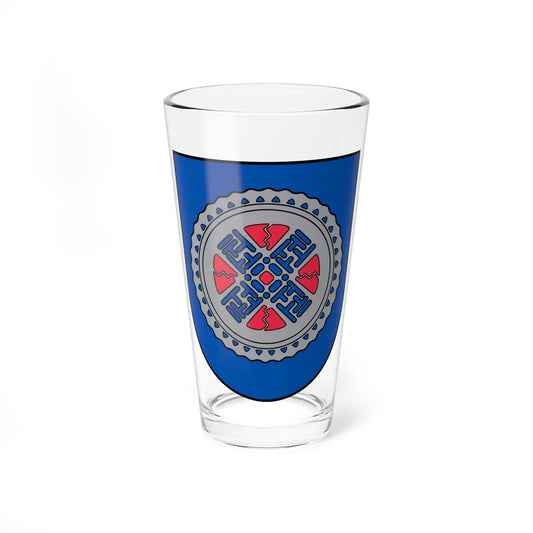 Beverīnas novads COA (Latvia) (Coat of Arms) Pint Glass 16oz 16oz - Go Mug Yourself